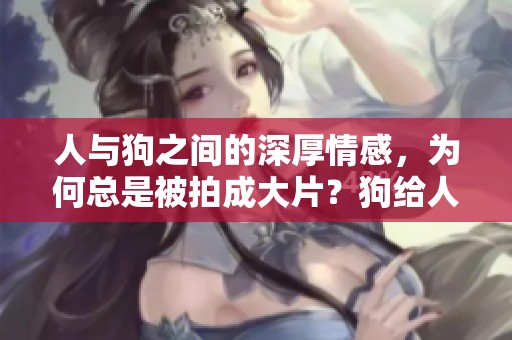 人与狗之间的深厚情感，为何总是被拍成大片？狗给人配上的大片，引发了人们的思考。