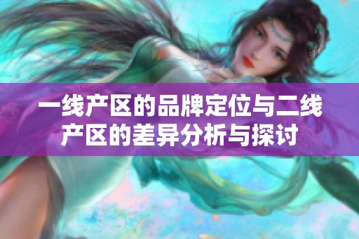 一线产区的品牌定位与二线产区的差异分析与探讨