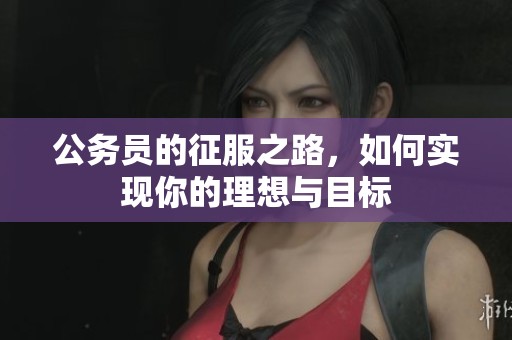 公务员的征服之路，如何实现你的理想与目标