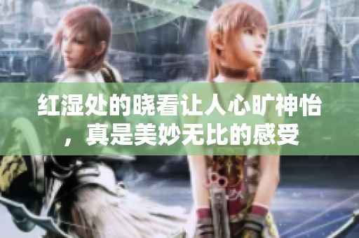 红湿处的晓看让人心旷神怡，真是美妙无比的感受