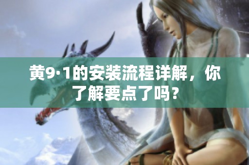 黄9·1的安装流程详解，你了解要点了吗？