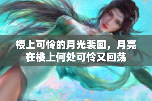 楼上可怜的月光裴回，月亮在楼上何处可怜又回荡