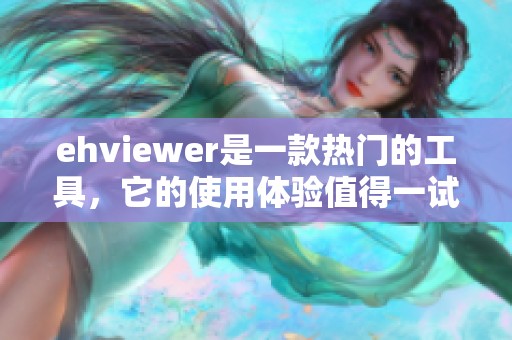 ehviewer是一款热门的工具，它的使用体验值得一试