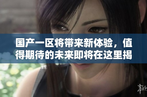 国产一区将带来新体验，值得期待的未来即将在这里揭晓