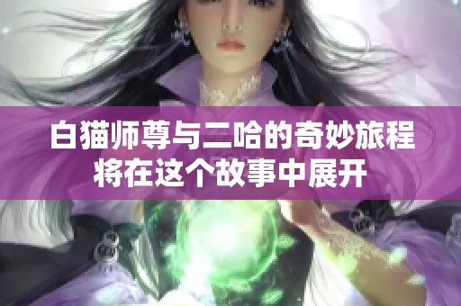 白猫师尊与二哈的奇妙旅程将在这个故事中展开