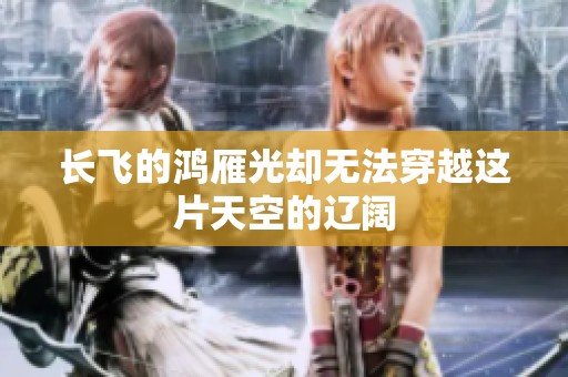长飞的鸿雁光却无法穿越这片天空的辽阔