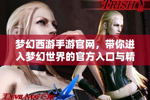 梦幻西游手游官网，带你进入梦幻世界的官方入口与精彩体验