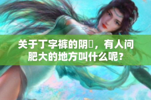 关于丁字裤的阴脣，有人问肥大的地方叫什么呢？