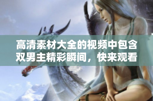 高清素材大全的视频中包含双男主精彩瞬间，快来观看吧