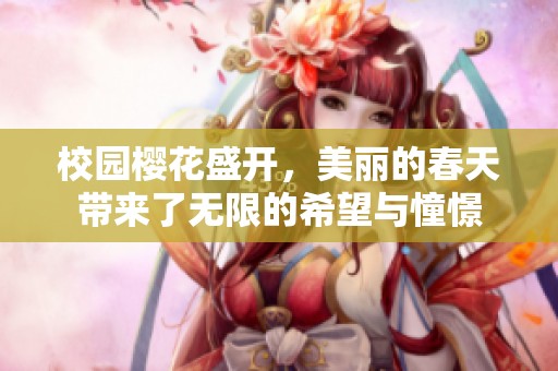 校园樱花盛开，美丽的春天带来了无限的希望与憧憬