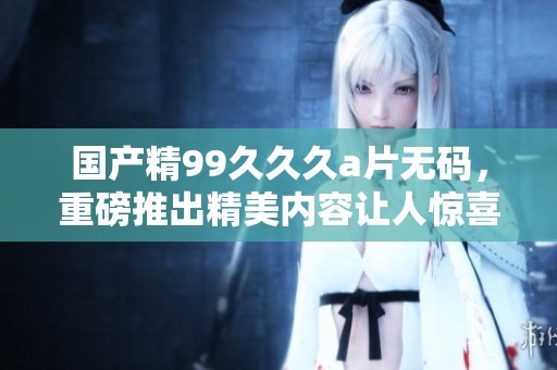 国产精99**久****，重磅推出精美内容让人惊喜