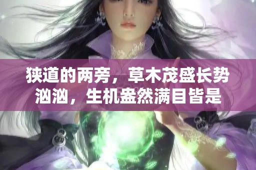 狭道的两旁，草木茂盛长势汹汹，生机盎然满目皆是