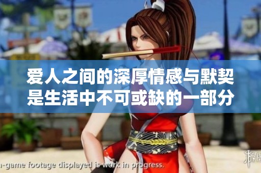 爱人之间的深厚情感与默契是生活中不可或缺的一部分