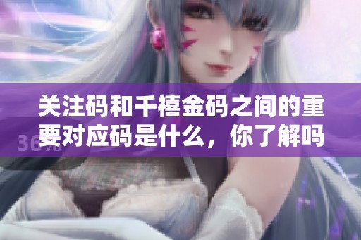 关注码和千禧金码之间的重要对应码是什么，你了解吗