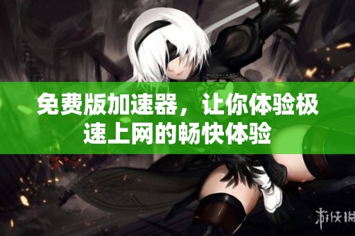免费版加速器，让你体验极速上网的畅快体验