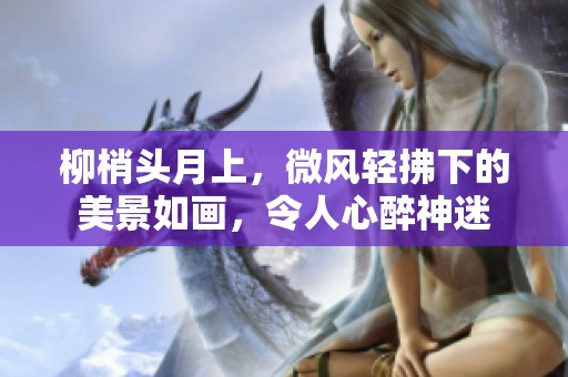 柳梢头月上，微风轻拂下的美景如画，令人心醉神迷