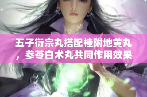 五子衍宗丸搭配桂附地黄丸，参苓白术丸共同作用效果如何