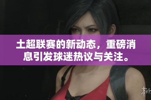 土超联赛的新动态，重磅消息引发球迷热议与关注。