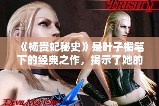 《杨贵妃秘史》是叶子楣笔下的经典之作，揭示了她的传奇人生与历史的背影