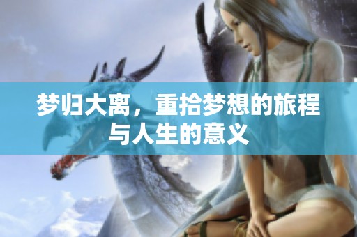 梦归大离，重拾梦想的旅程与人生的意义