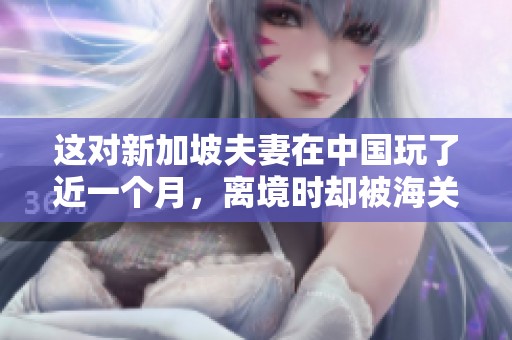 这对新加坡夫妻在中国玩了近一个月，离境时却被海关质问的事情竟然发生了