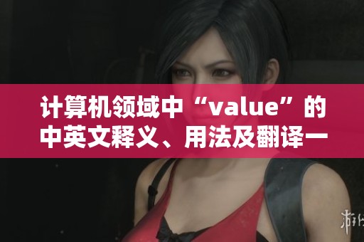 计算机领域中“value”的中英文释义、用法及翻译一览