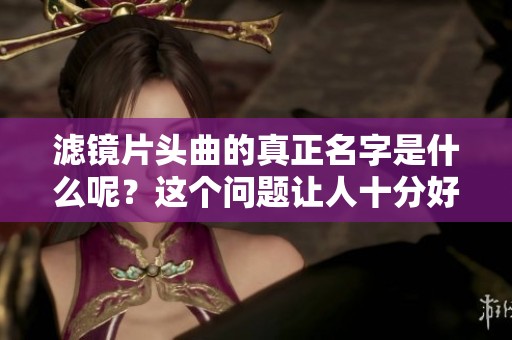 滤镜片头曲的真正名字是什么呢？这个问题让人十分好奇。
