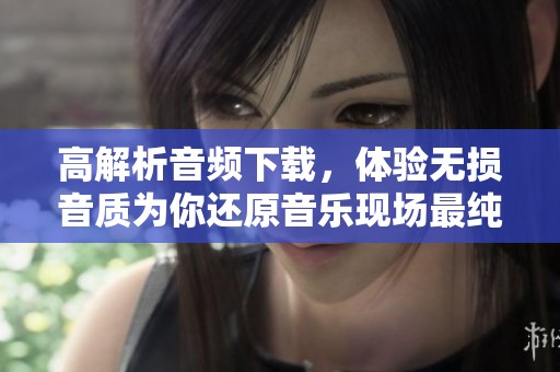 高解析音频下载，体验无损音质为你还原音乐现场最纯粹的感觉