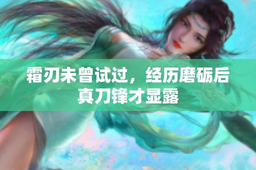 霜刃未曾试过，经历磨砺后真刀锋才显露