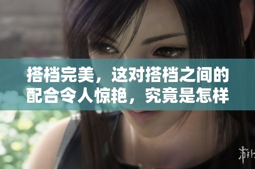 搭档完美，这对搭档之间的配合令人惊艳，究竟是怎样的默契造就？