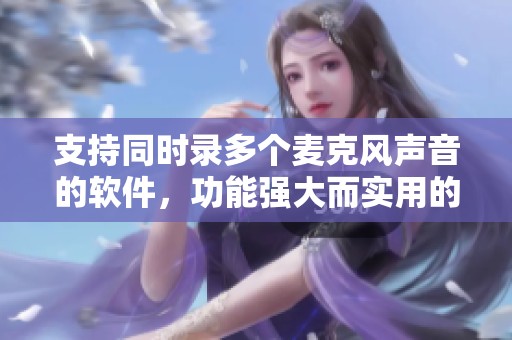 支持同时录多个麦克风声音的软件，功能强大而实用的选择推荐