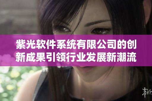 紫光软件系统有限公司的创新成果引领行业发展新潮流