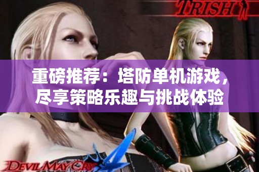 重磅推荐：塔防单机游戏，尽享策略乐趣与挑战体验