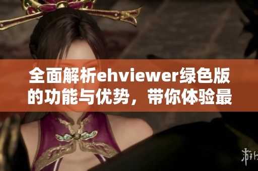 全面解析ehviewer绿色版的功能与优势，带你体验最流畅的使用体验