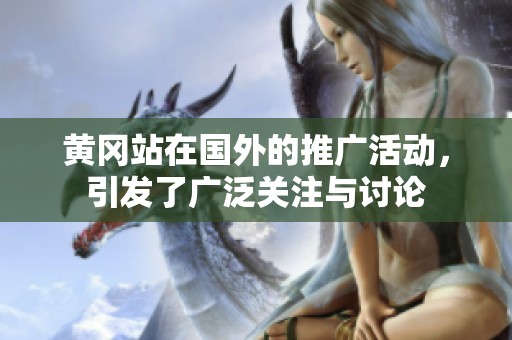 黄冈站在国外的推广活动，引发了广泛关注与讨论
