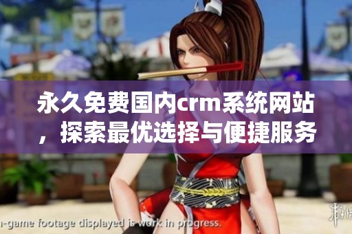 永久免费国内crm系统网站，探索最优选择与便捷服务的最佳途径