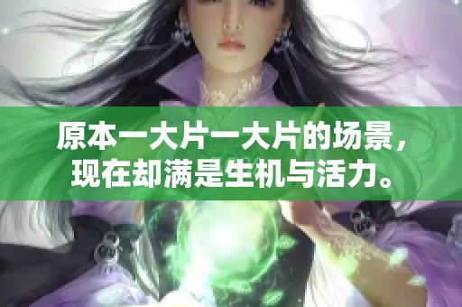 原本一大片一大片的场景，现在却满是生机与活力。