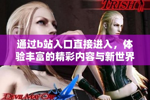 通过b站入口直接进入，体验丰富的精彩内容与新世界