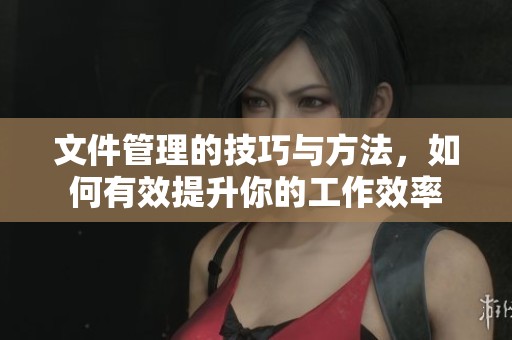 文件管理的技巧与方法，如何有效提升你的工作效率