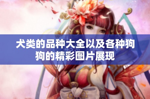 犬类的品种大全以及各种狗狗的精彩图片展现