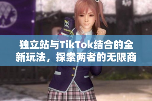 独立站与TikTok结合的全新玩法，探索两者的无限商机与潜力