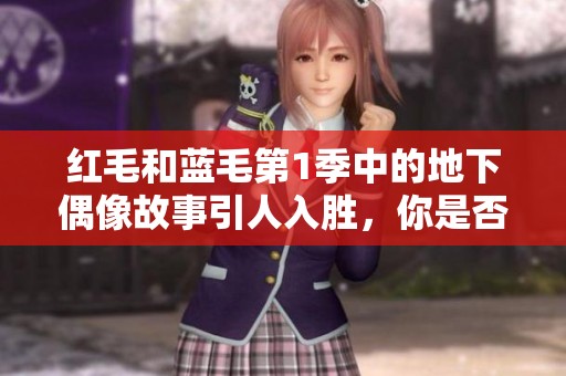 红毛和蓝毛第1季中的地下偶像故事引人入胜，你是否了解过他们的精彩？