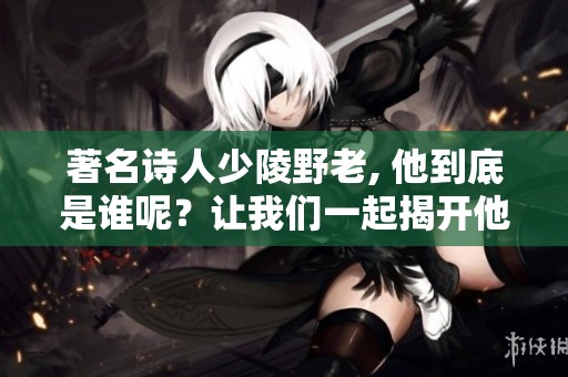 著名诗人少陵野老, 他到底是谁呢？让我们一起揭开他的神秘面纱。