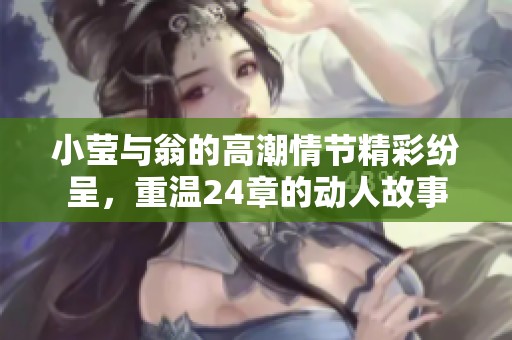 小莹与翁的高潮情节精彩纷呈，重温24章的动人故事