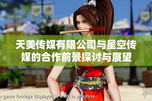 天美传媒有限公司与星空传媒的合作前景探讨与展望