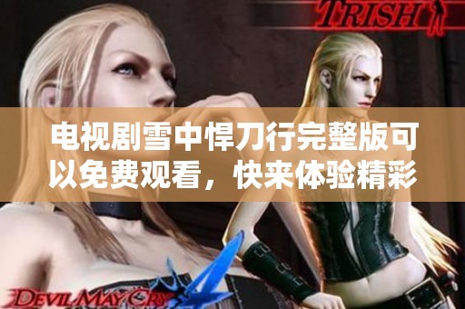 电视剧雪中悍刀行完整版可以免费观看，快来体验精彩剧情吧